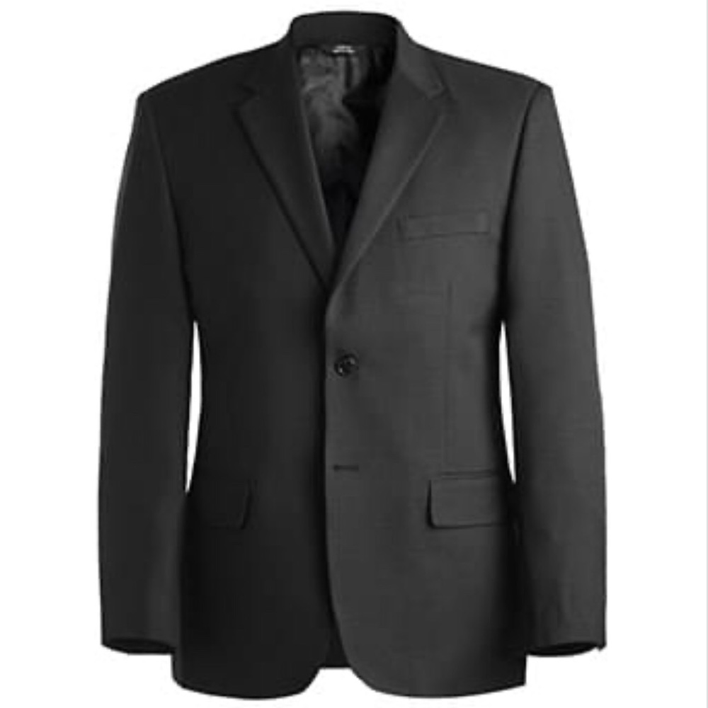 🛑 Edwards Garment Mens Black Suit Coat 40R *NEW*